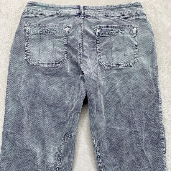 Pilcro Pants Women's 32 THE WANDERER Gray Corduroy Straight Leg Utility Trousers - Picture 11 of 16